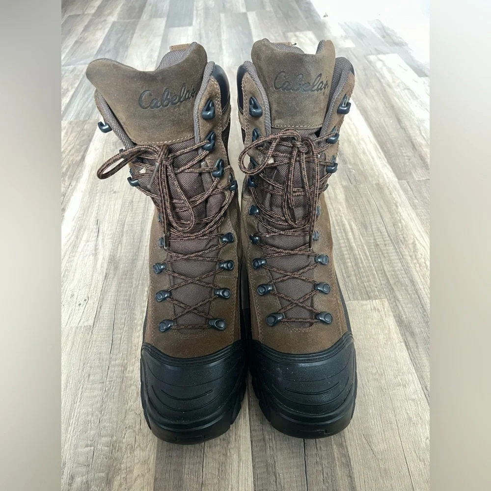 Cabela’s Men’s Brown Dry-Plus Thinsulate Insulation Heavy Duty Work Boots 11 D